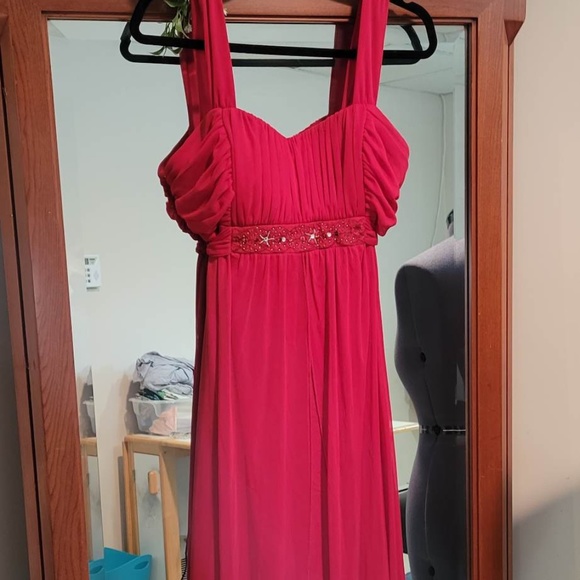 Connected Apparel Red Cocktail Dress - Picture 1 of 6
